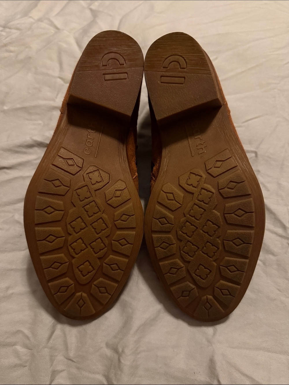 Earth Women's Ankle Booties in Cognac Brown Size 8 - Picture 5 of 5